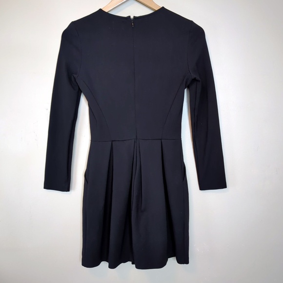 Aritzia Sunday Best Black Pleated Skater Style Mini Dress - Picture 7 of 14